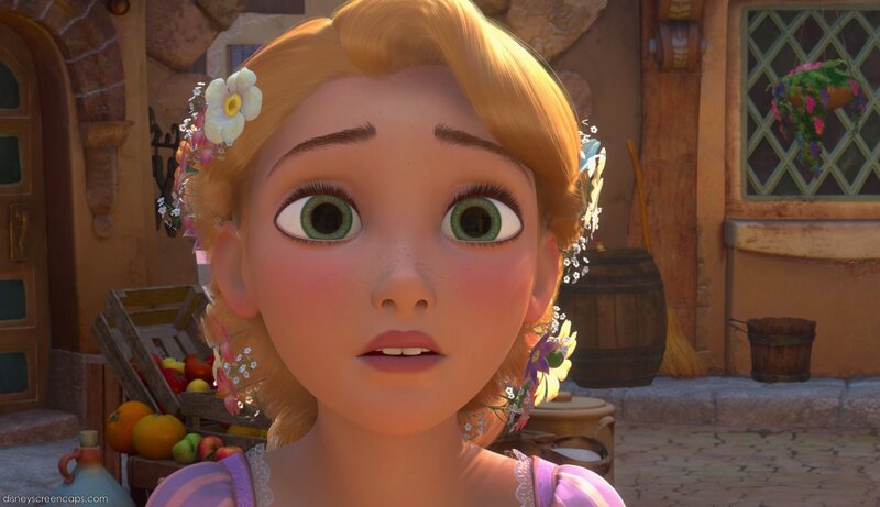 Princess with Flowers in Hair