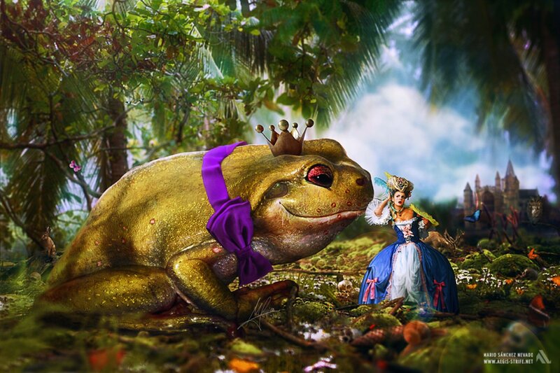 Princess with Golden Frog