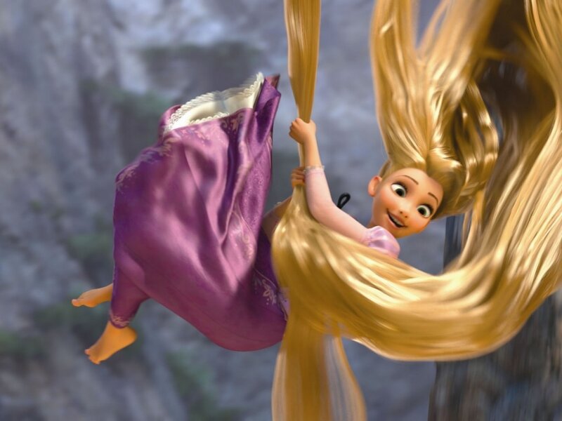 Princess with Long Blonde Hair — Gold