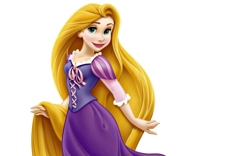 Princess with Long Blonde Hair — Yellow