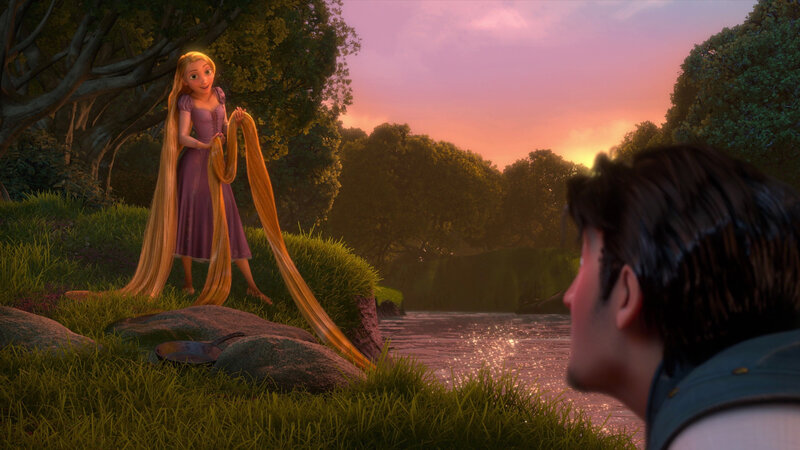 Princess with Long Hair — Purple, Serene