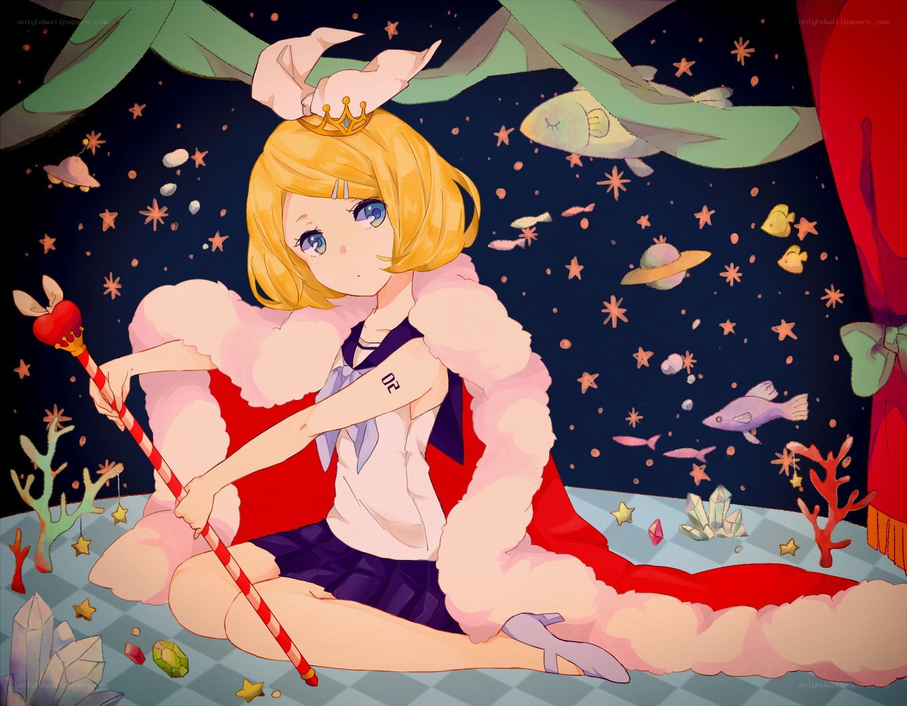 princess with magic wand