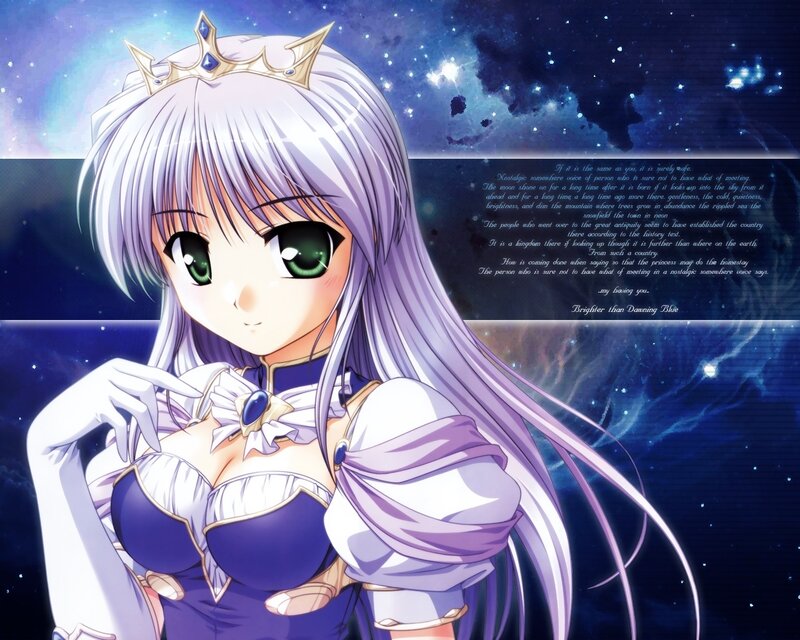 princess with silver hair