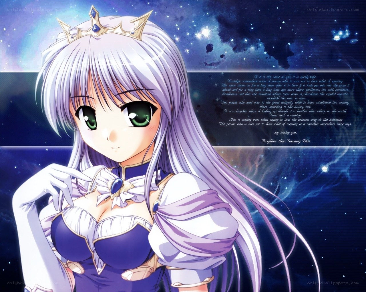 princess with silver hair