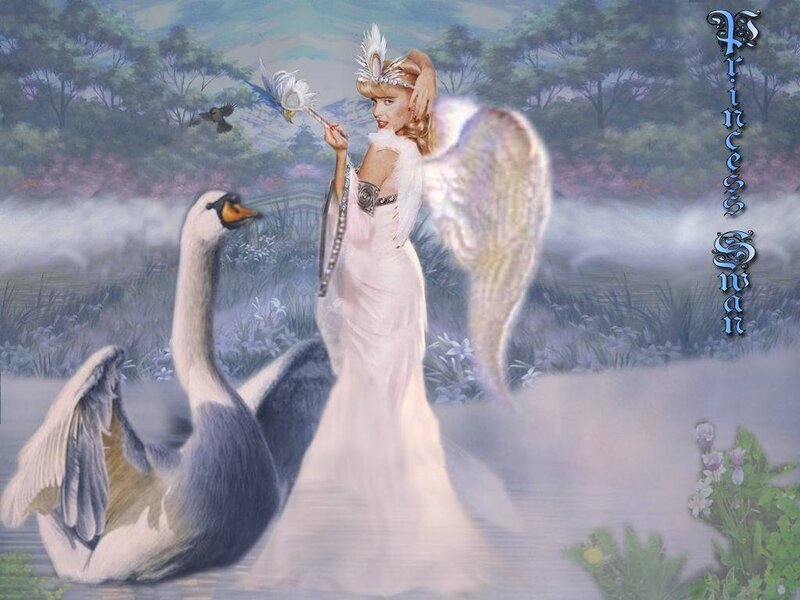 Princess with Swan