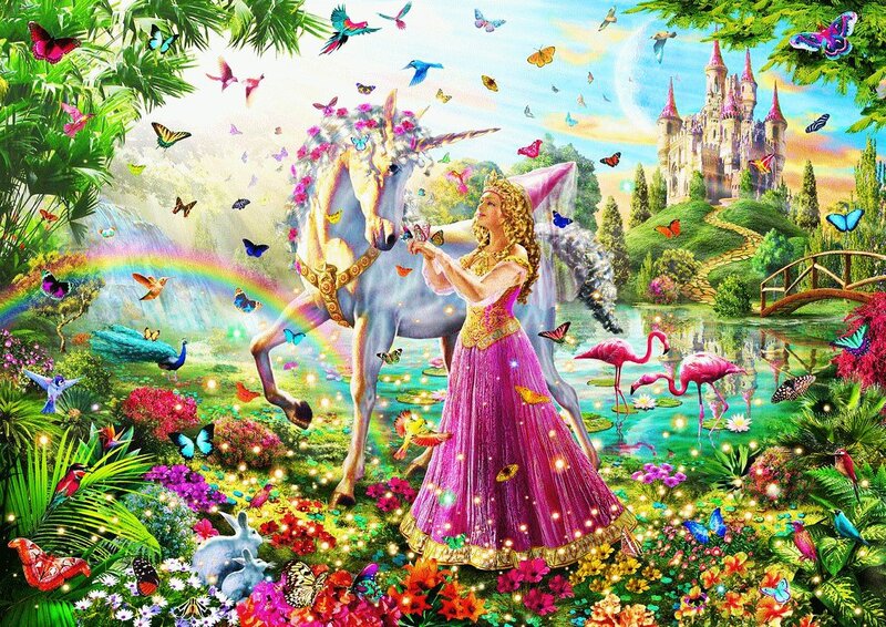 Princess with Unicorn — Pink