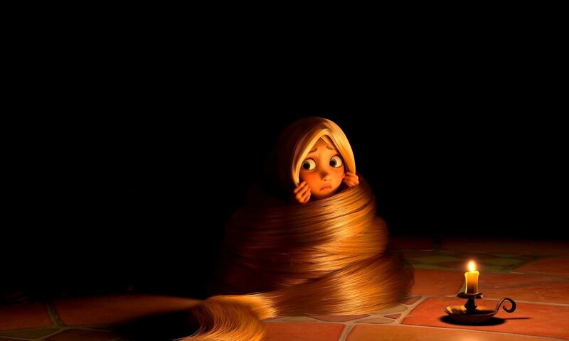 Princess Wrapped in Hair — Brown, Dramatic