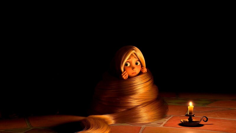 Princess Wrapped in Hair — Brown