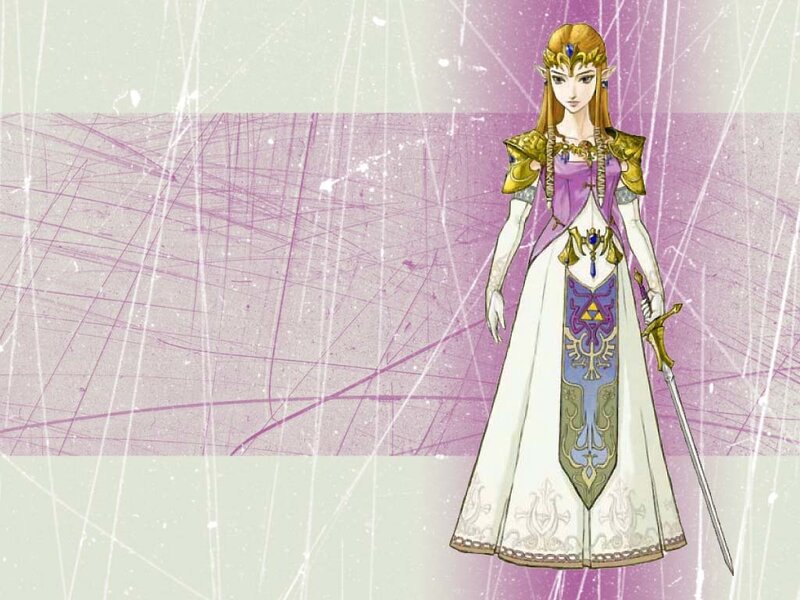 Princess Zelda Character — Purple, Dramatic