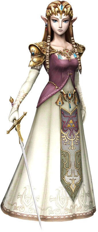 Princess Zelda in elegant gown