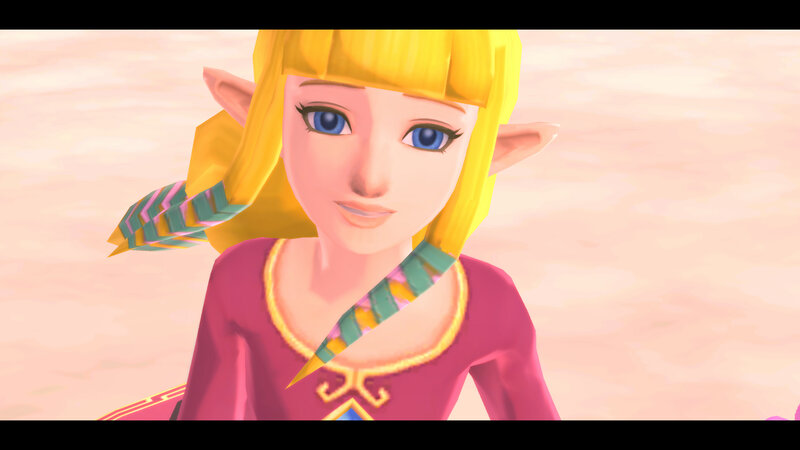 Princess Zelda in pink dress