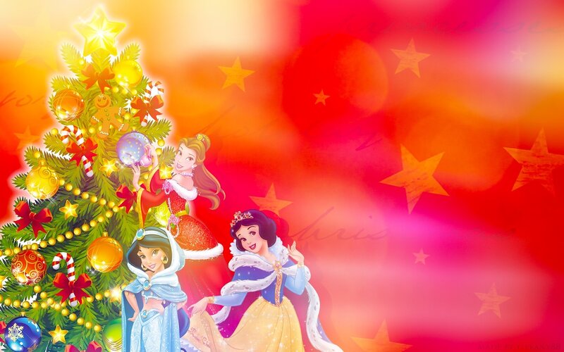 Princesses Decorating Tree