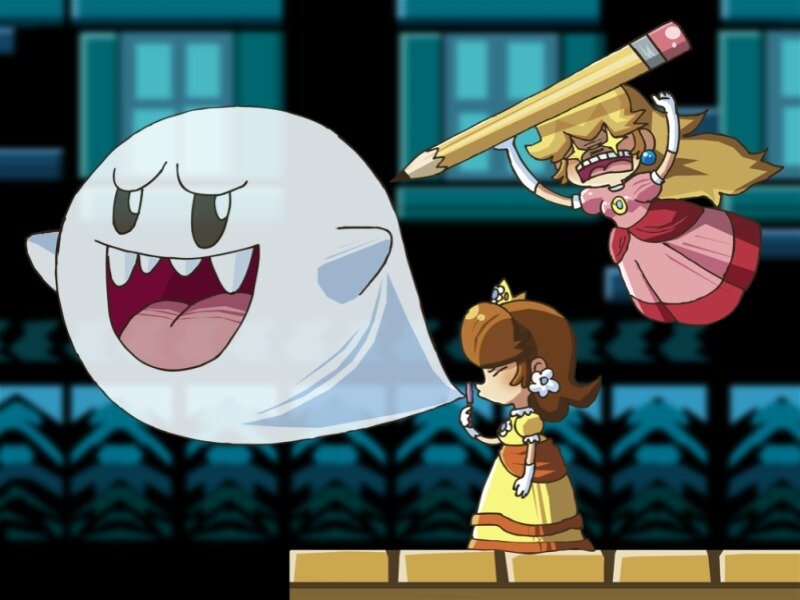 Princesses Fighting Ghost