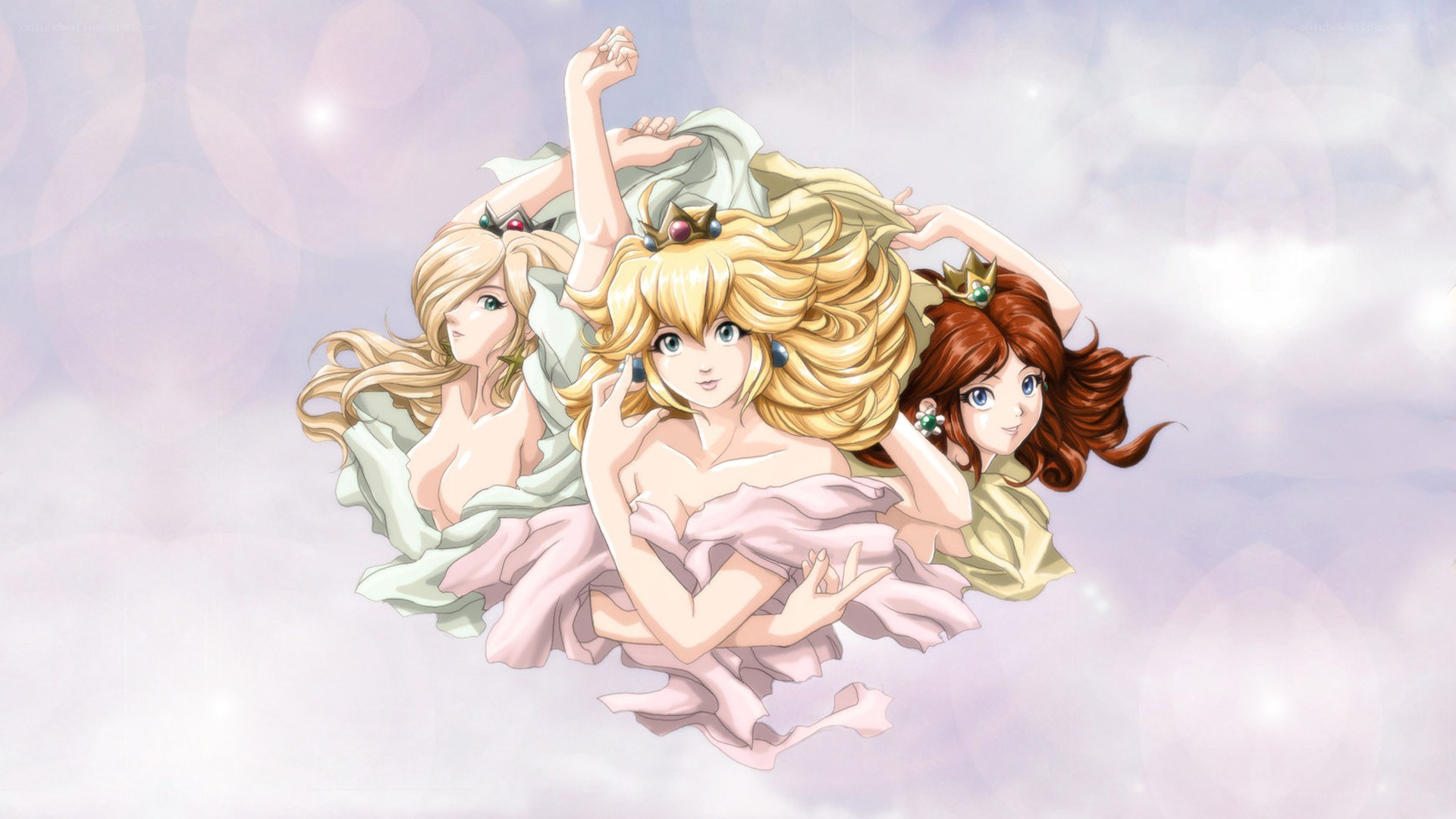 Princesses in a dreamy sky