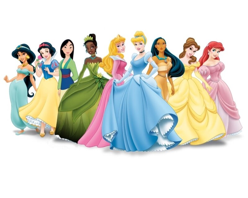 Princesses in Gowns — Blue