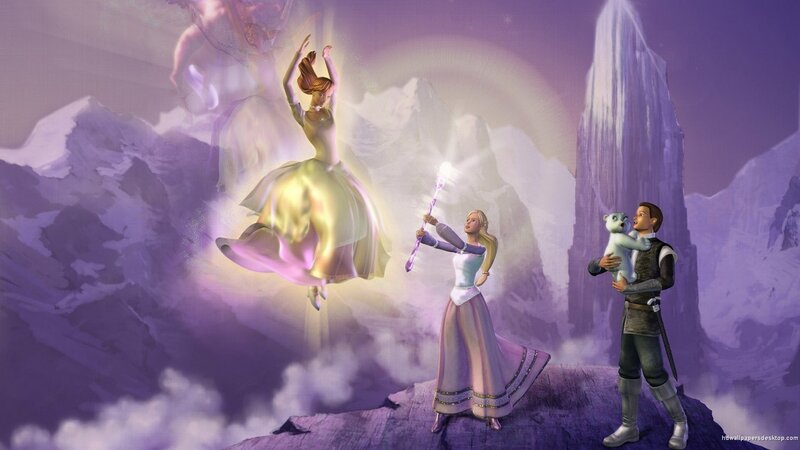 Princesses in Mountain Landscape