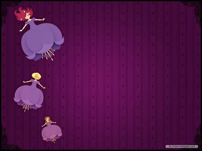 princesses in purple dresses
