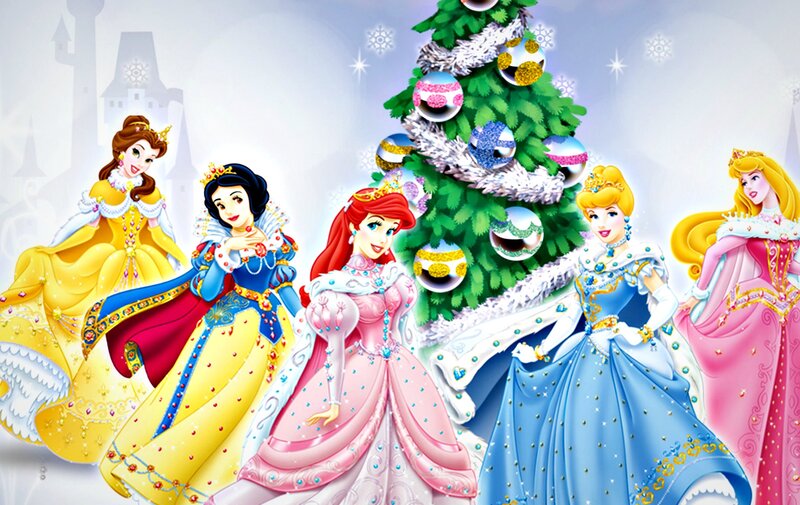 Princesses Near Tree