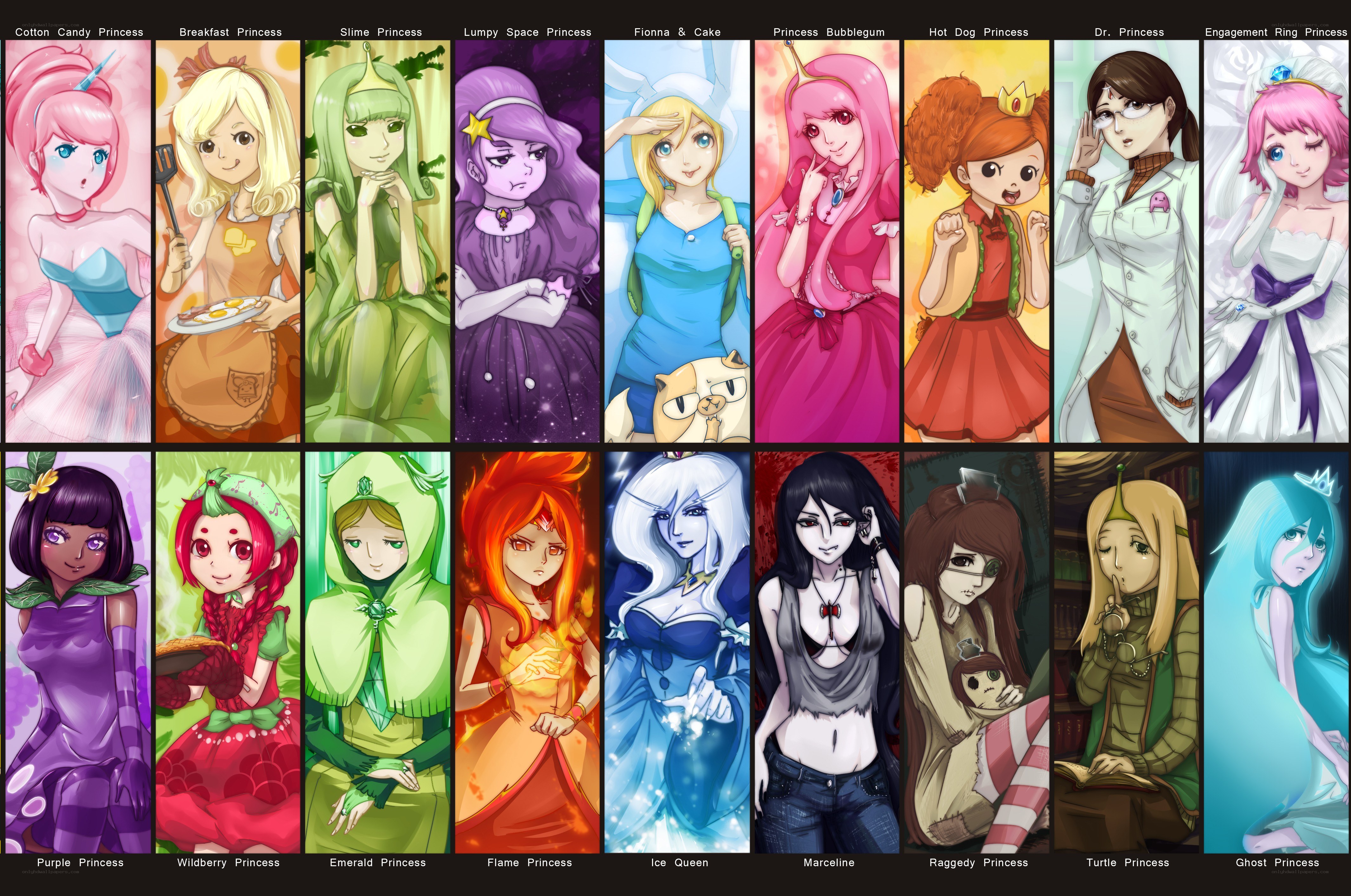 Princesses of Adventure Time