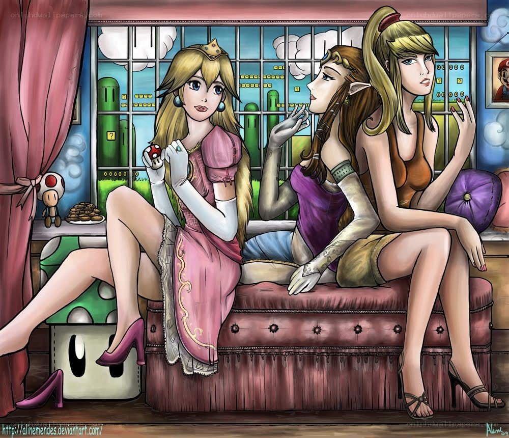 Princesses on a couch