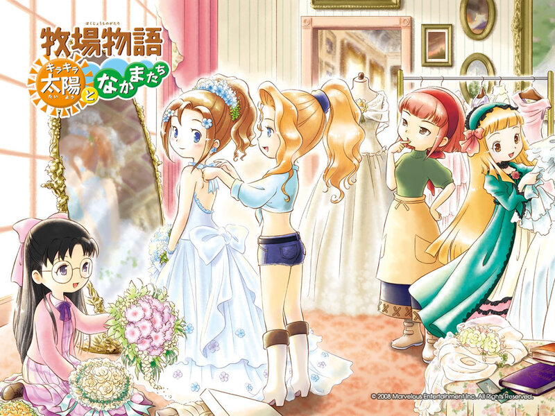 Princesses preparing for a wedding