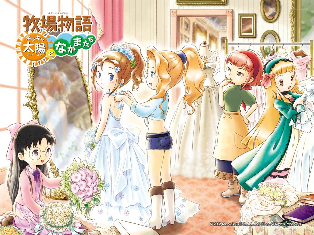Princesses preparing for a wedding