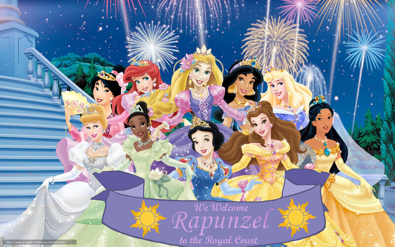 Princesses welcome Rapunzel