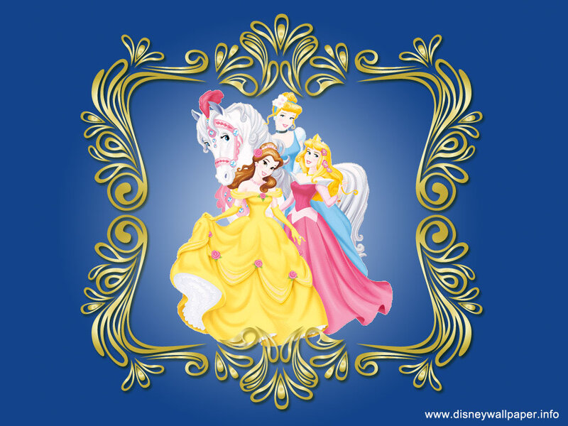 Princesses with Horse — Blue