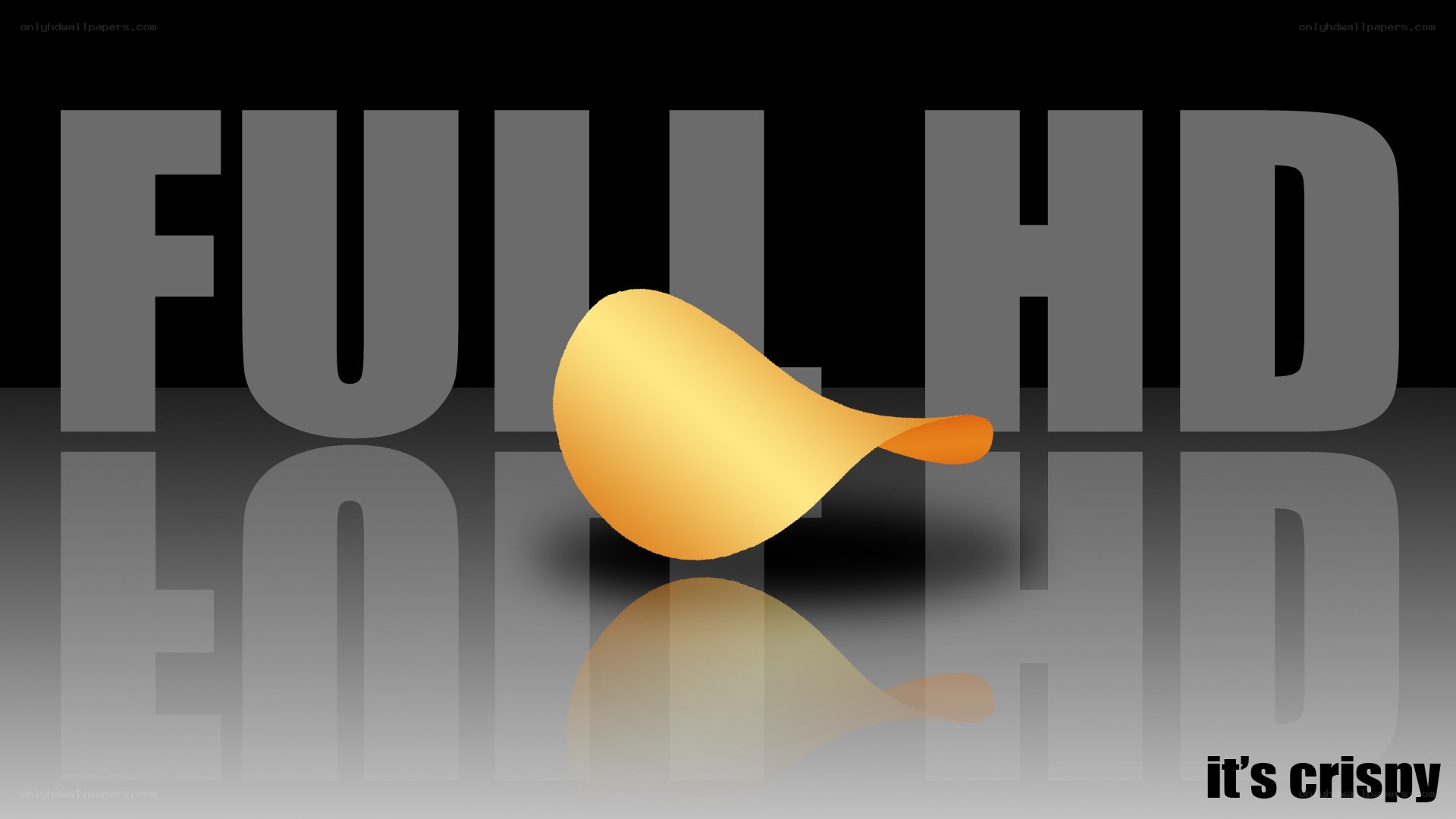 Pringles chip with 'Full HD' text