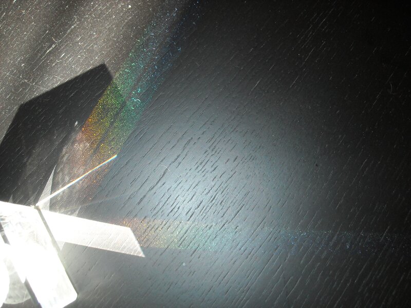 Prism on Dark Surface