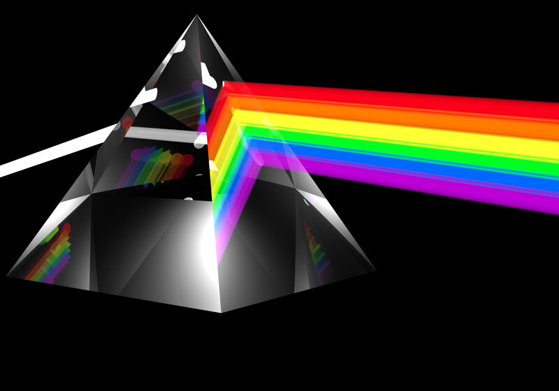 prism refracting light