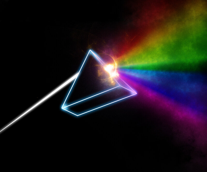 prism refracting light