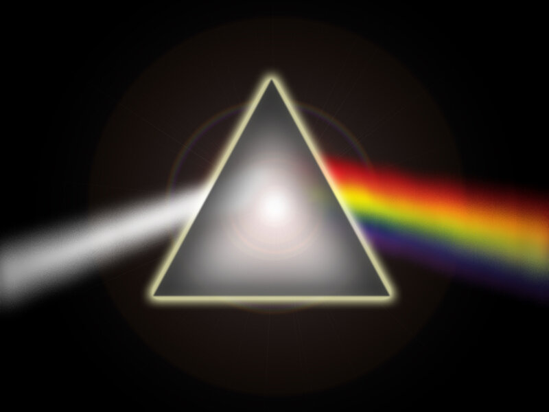 prism refracting light