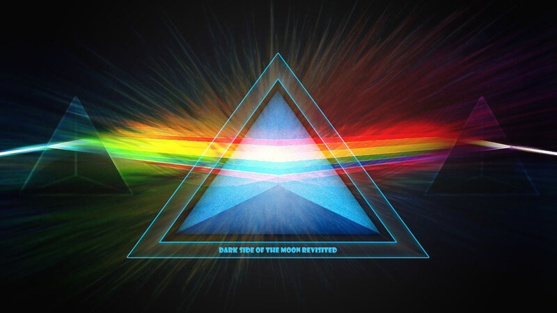 Prism Refracting Light — Black, Dramatic, Digital Art