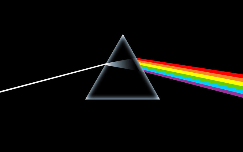 Prism with Light Beam