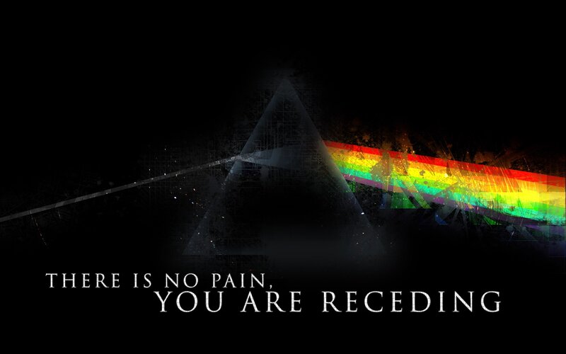 Prism with Rainbow Light — Black, Dramatic, Digital Art