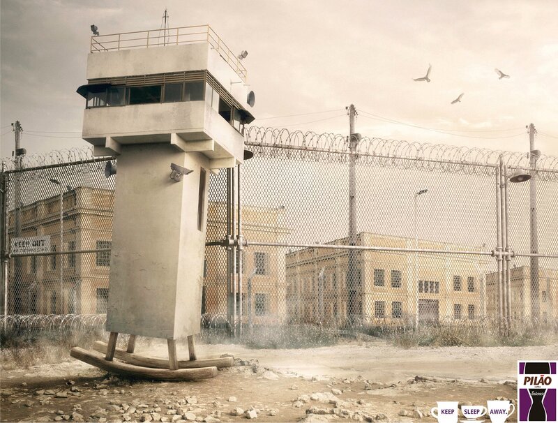 Prison with rocking guard tower