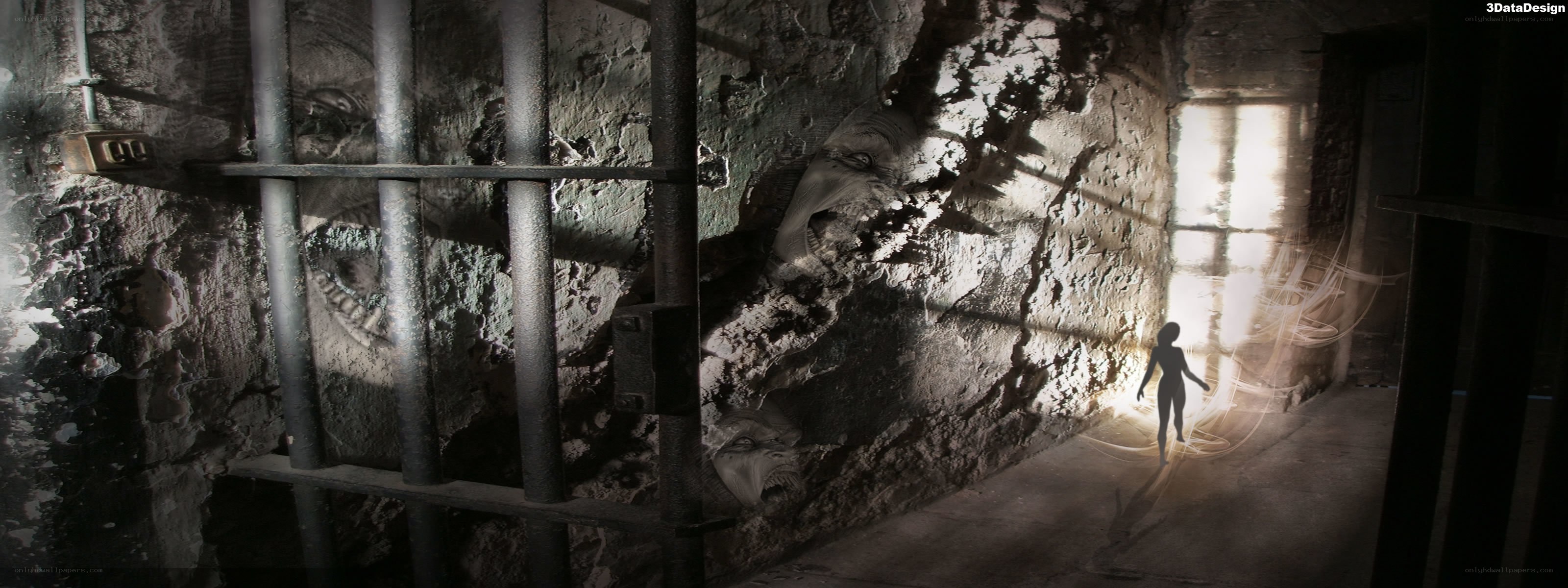 prisoner in a haunted dungeon