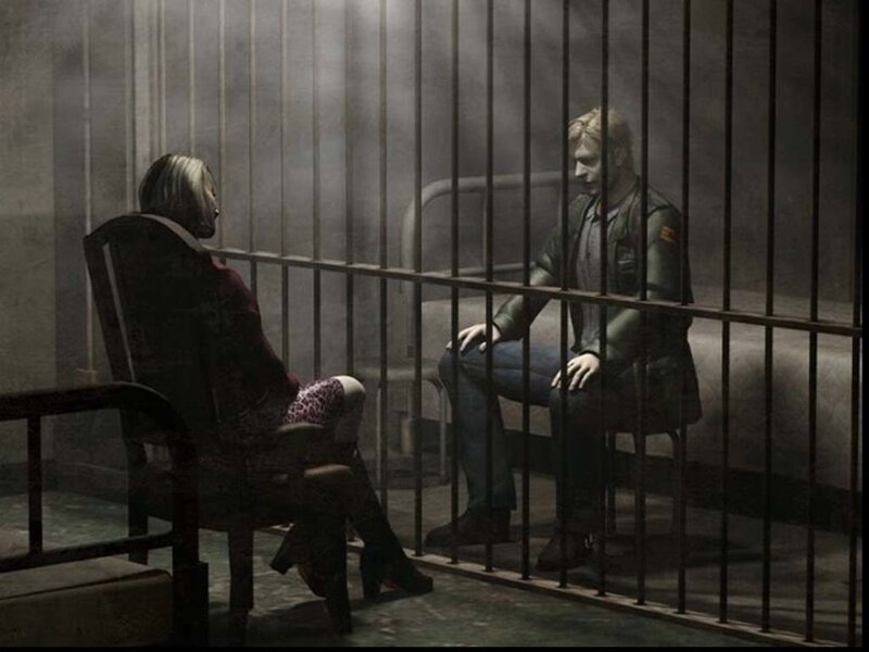 prisoner in a jail cell