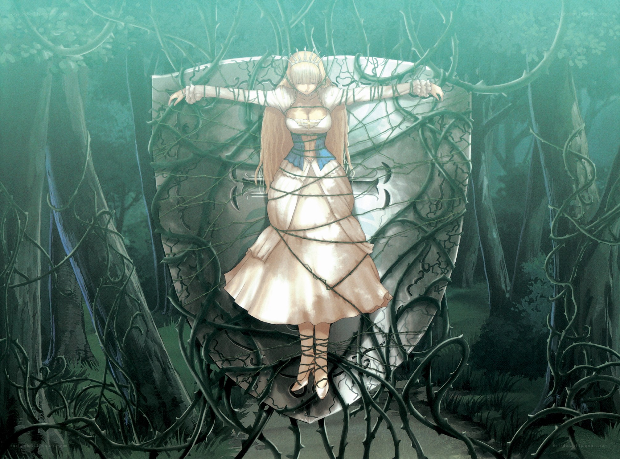 prisoner in a thorny forest