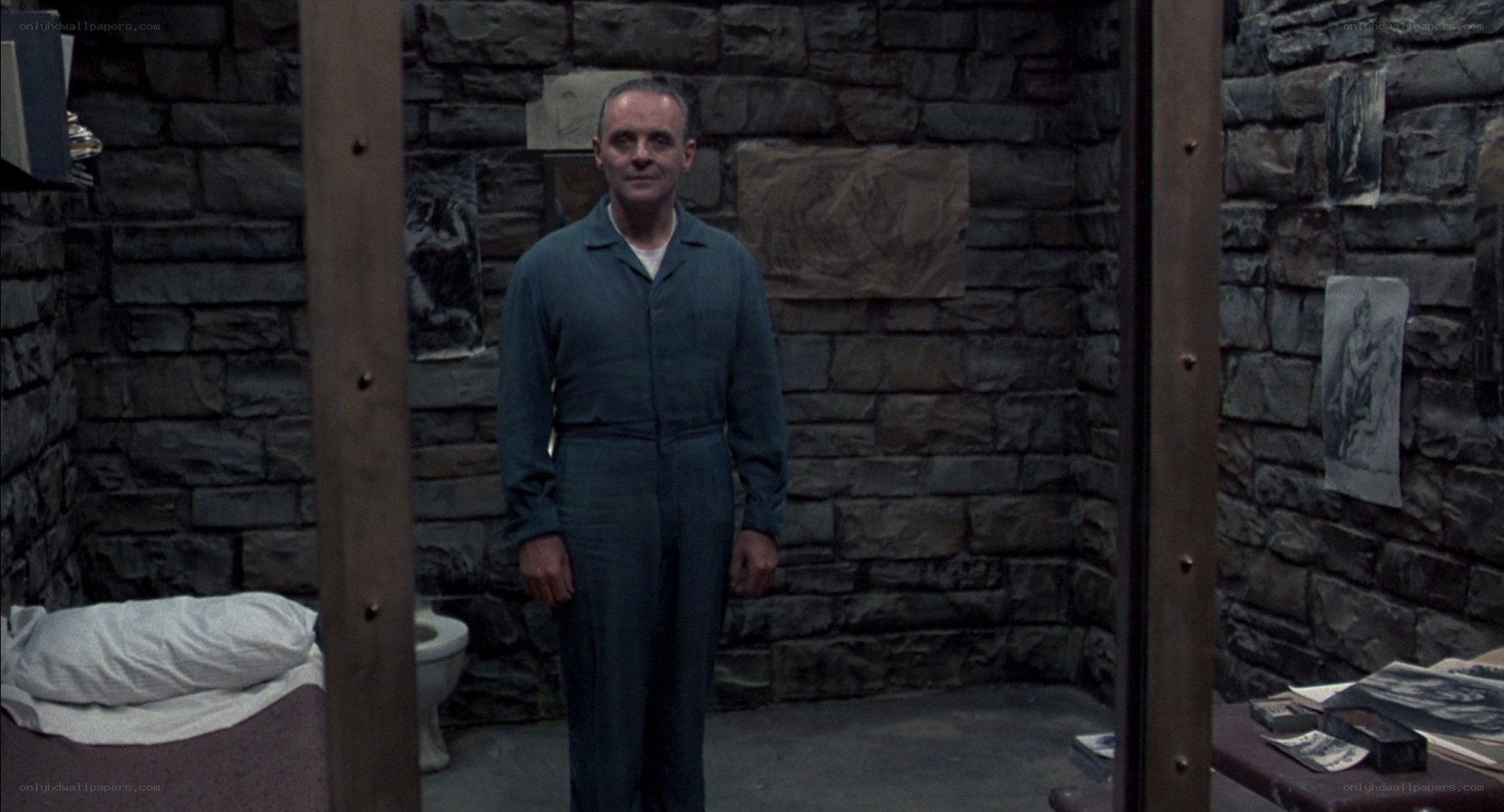 prisoner in stone cell