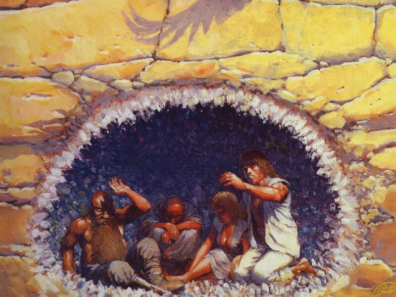 Prisoners in a cave