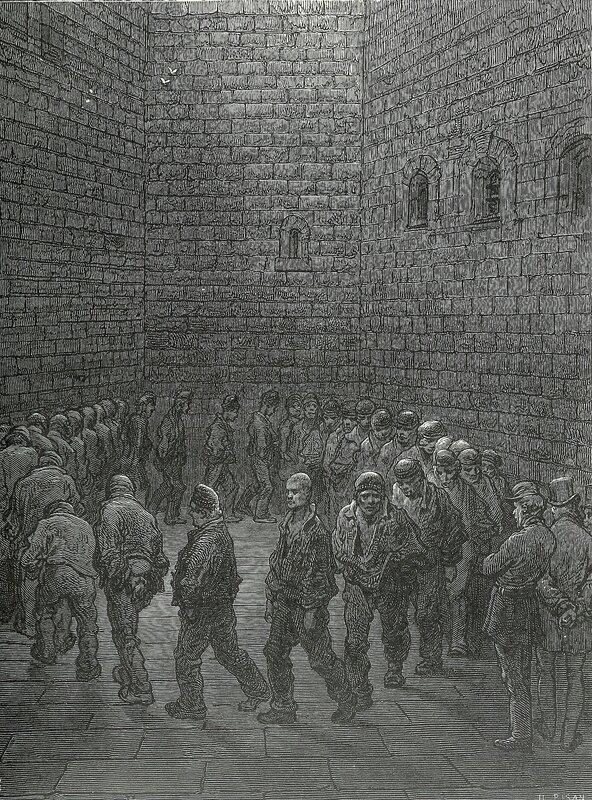 Prisoners in a dungeon