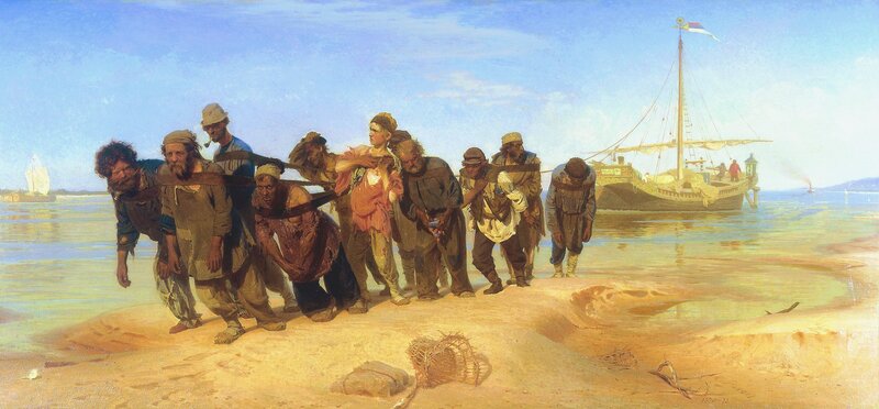 Prisoners on Beach