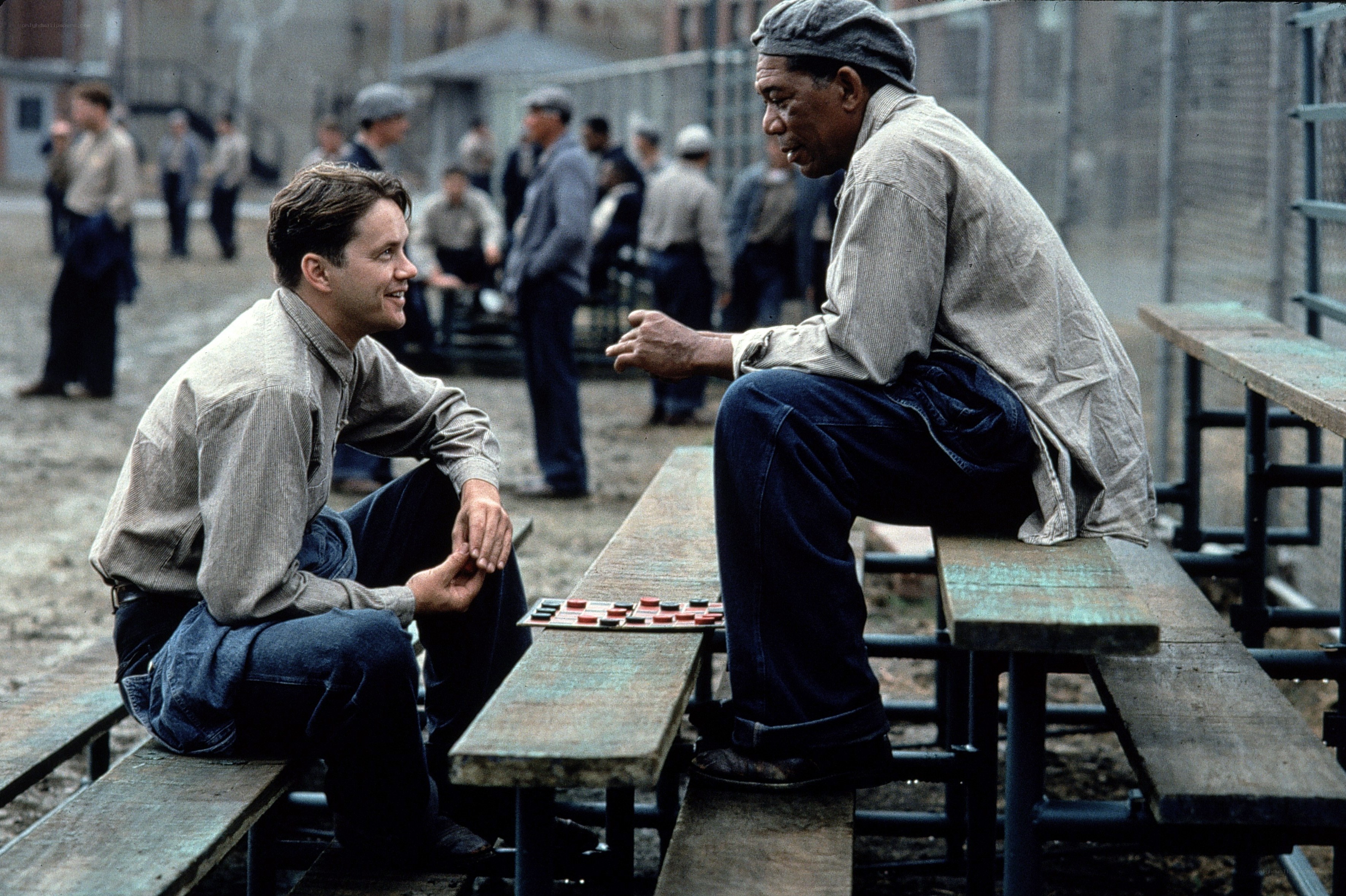 Prisoners playing checkers