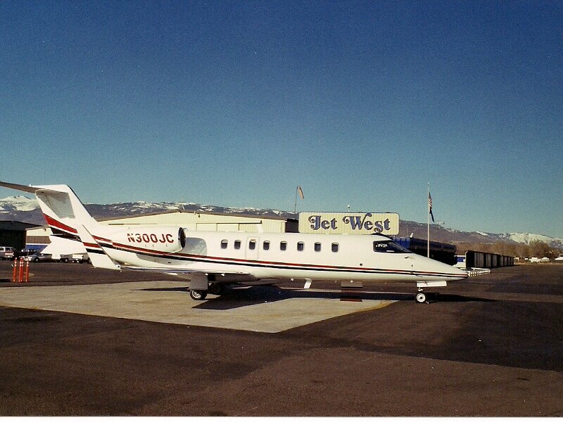 Private Jet on Tarmac — White