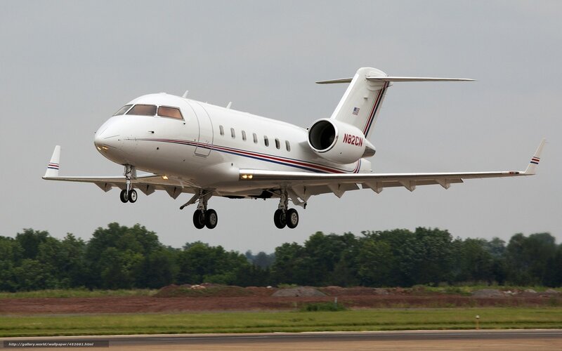private jet taking off