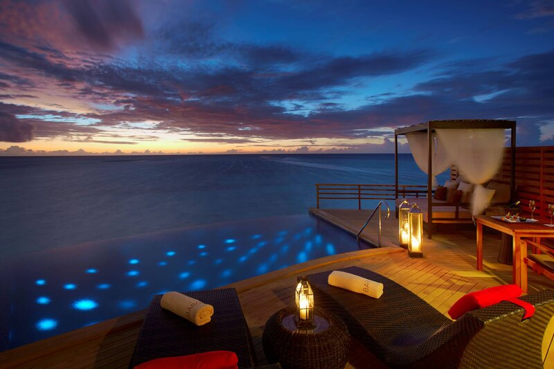 Private Pool at Sunset