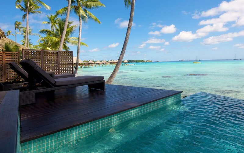 Private Pool Deck — Blue
