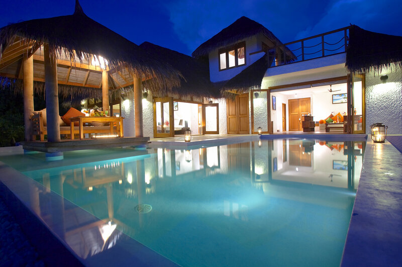 Private Pool Villa at Night